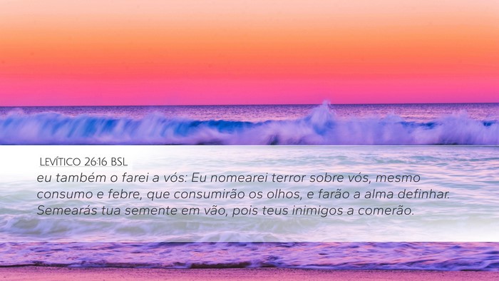 Levítico 26:16 BSL Bible Verse Image