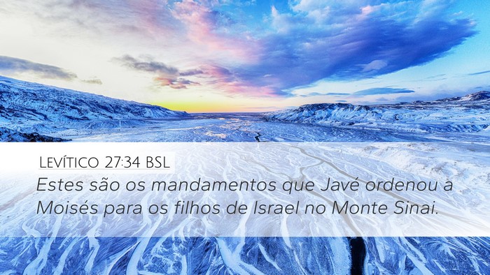 Levítico 27:34 BSL Bible Verse Image