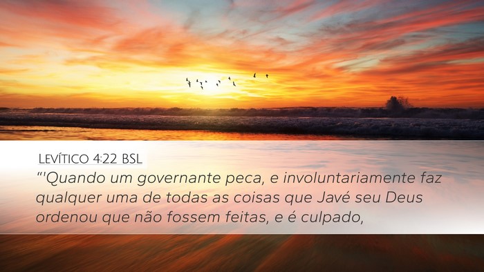 Levítico 4:22 BSL Bible Verse Image