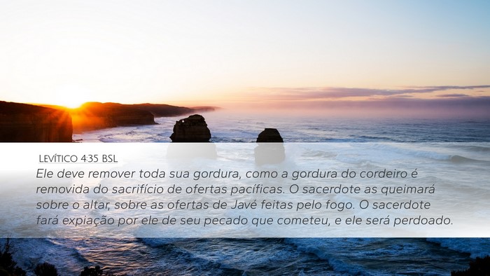 Levítico 4:35 BSL Bible Verse Image