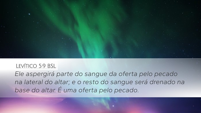Levítico 5:9 BSL Bible Verse Image
