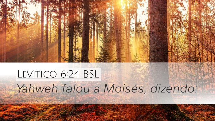 Levítico 6:24 BSL Bible Verse Image