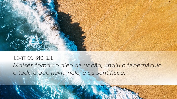 Levítico 8:10 BSL Bible Verse Image