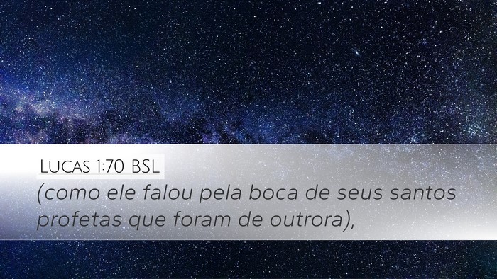 Lucas 1:70 BSL Bible Verse Image