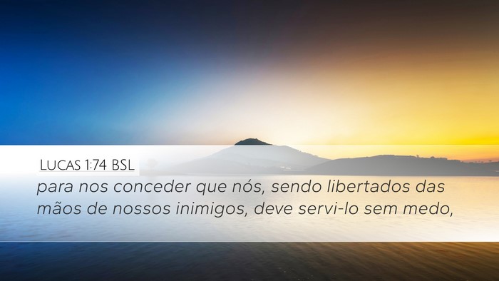 Lucas 1:74 BSL Bible Verse Image