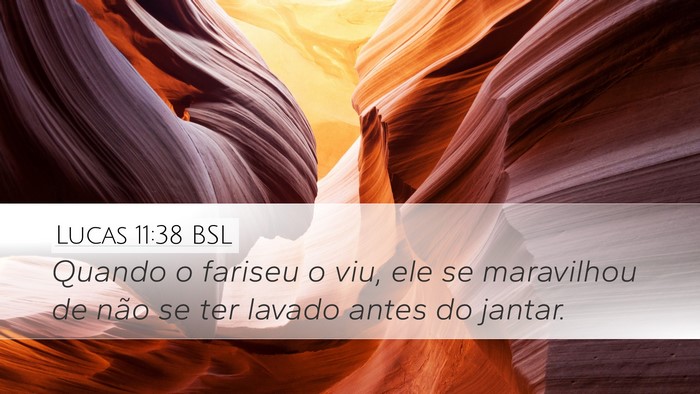 Lucas 11:38 BSL Bible Verse Image