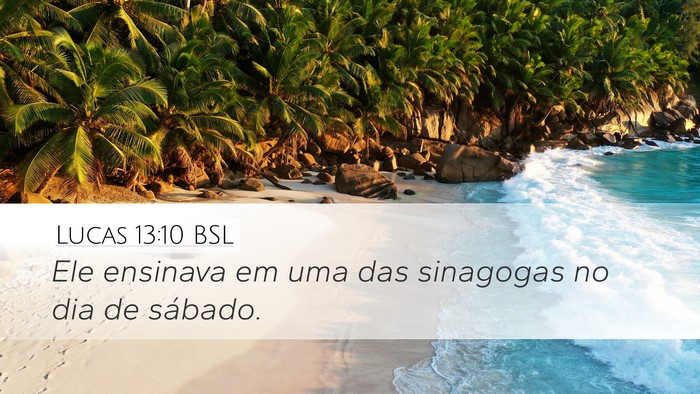 Lucas 13:10 BSL Bible Verse Image