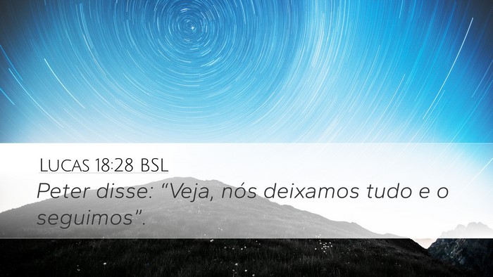 Lucas 18:28 BSL Bible Verse Image