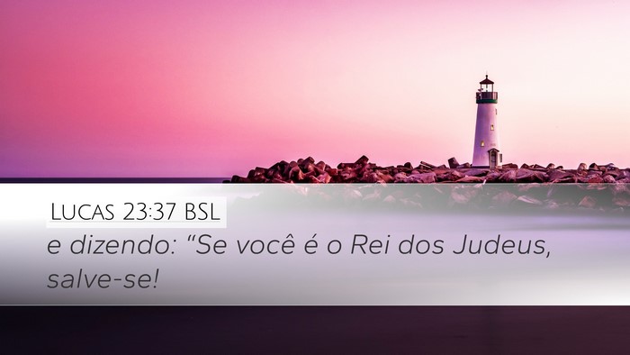 Lucas 23:37 BSL Bible Verse Image