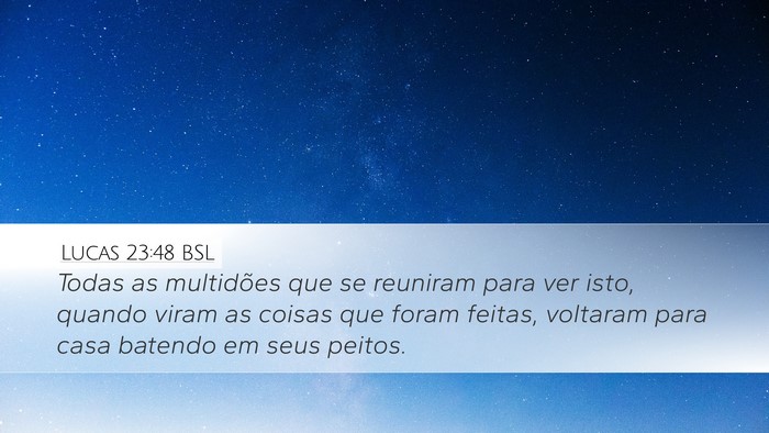 Lucas 23:48 BSL Bible Verse Image