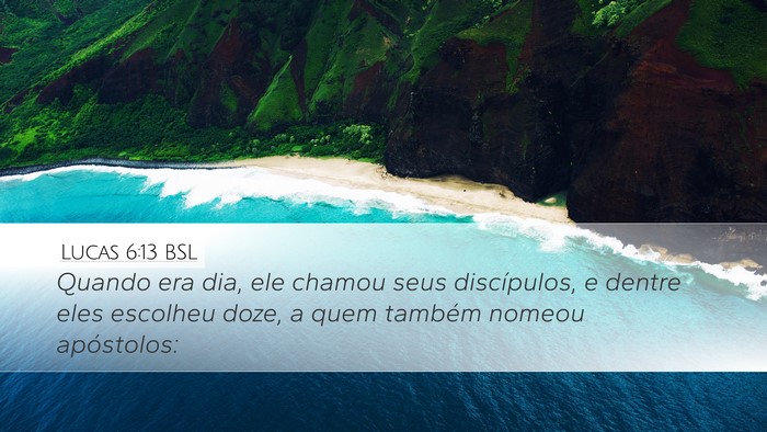 Lucas 6:13 BSL Bible Verse Image