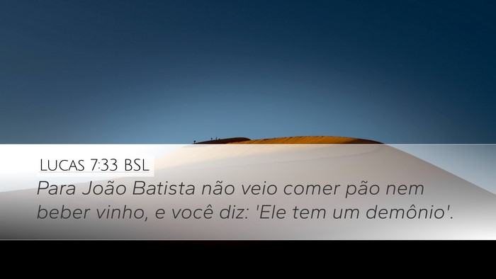 Lucas 7:33 BSL Bible Verse Image