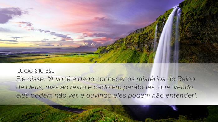 Lucas 8:10 BSL Bible Verse Image
