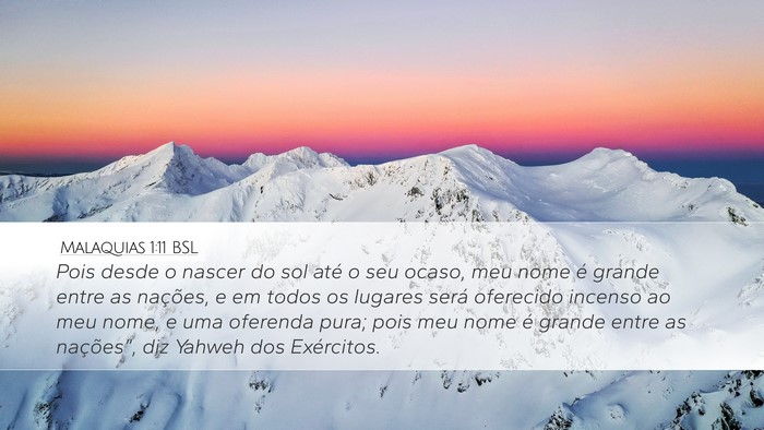 Malaquias 1:11 BSL Bible Verse Image