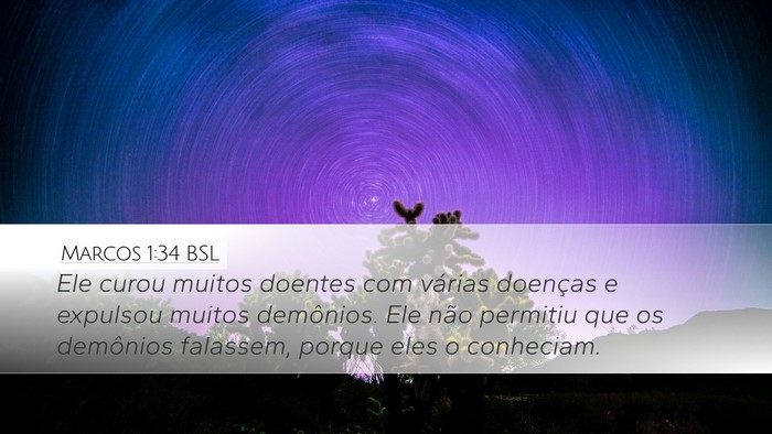 Marcos 1:34 BSL Bible Verse Image