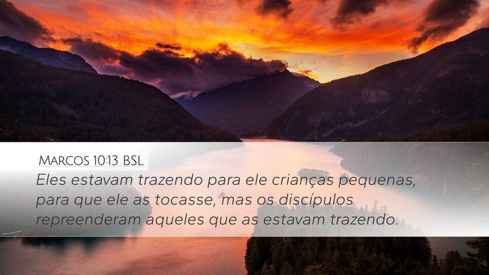 Marcos 10:13 BSL Bible Verse Image