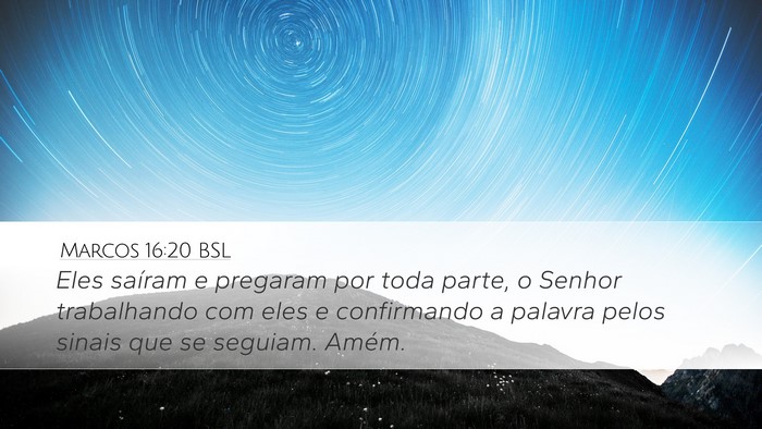 Marcos 16:20 BSL Bible Verse Image