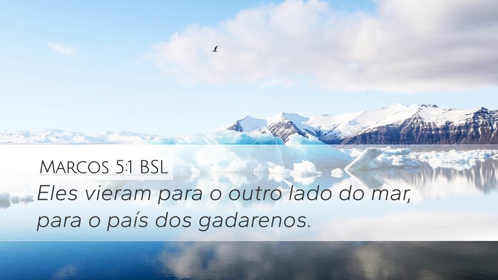 Marcos 5:1 BSL Bible Verse Image