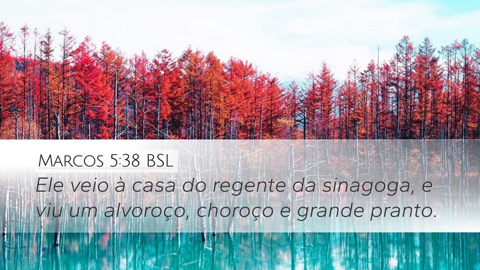 Marcos 5:38 BSL Bible Verse Image