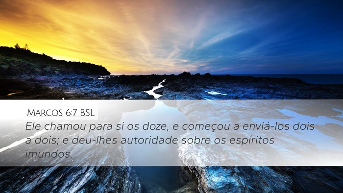 Marcos 6:7 BSL Bible Verse Image