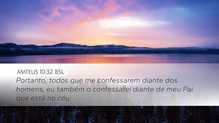 Mateus 10:32 BSL Bible Verse Image