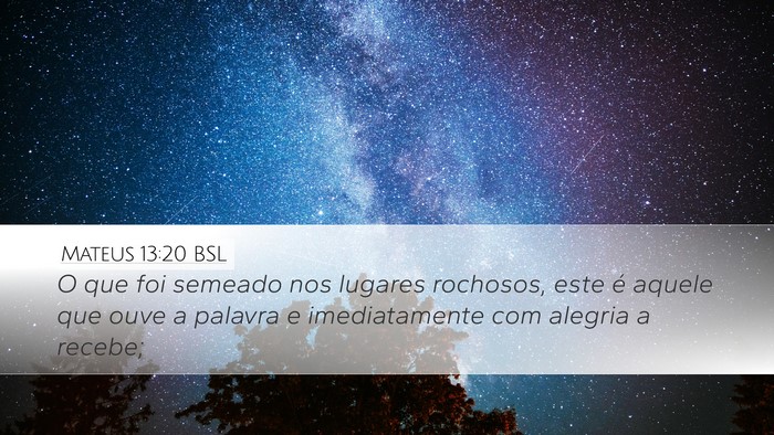 Mateus 13:20 BSL Bible Verse Image