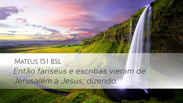 Mateus 15:1 BSL Bible Verse Image