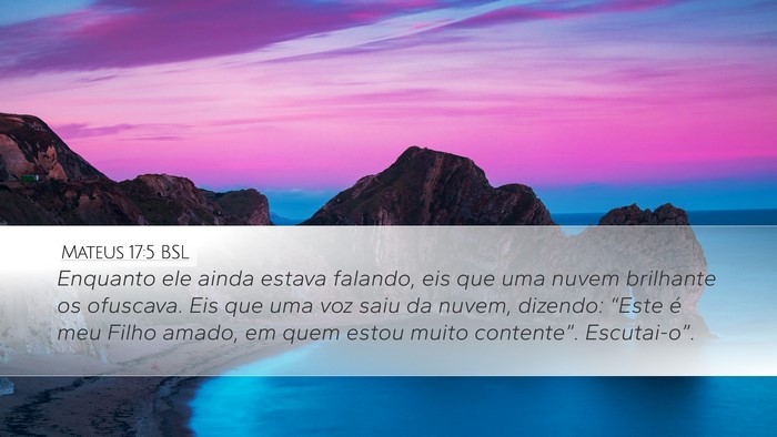 Mateus 17:5 BSL Bible Verse Image