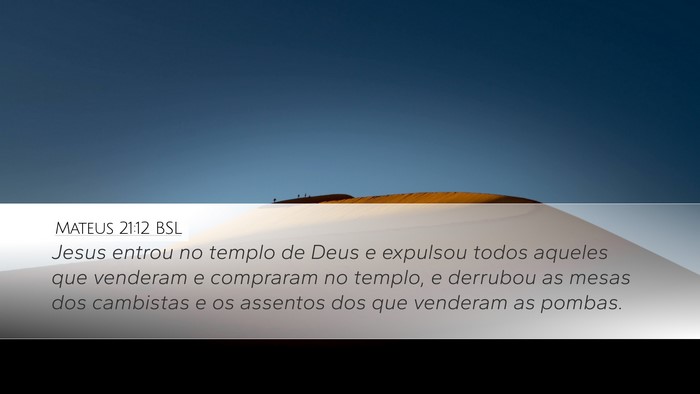Mateus 21:12 BSL Bible Verse Image