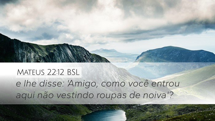 Mateus 22:12 BSL Bible Verse Image
