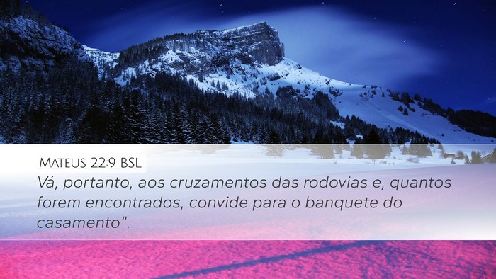 Mateus 22:9 BSL Bible Verse Image