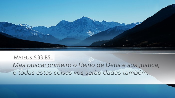 Mateus 6:33 BSL Bible Verse Image
