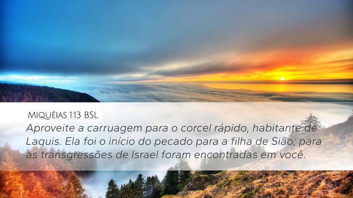 Miquéias 1:13 BSL Bible Verse Image