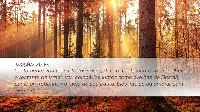 Miquéias 2:12 BSL Bible Verse Image