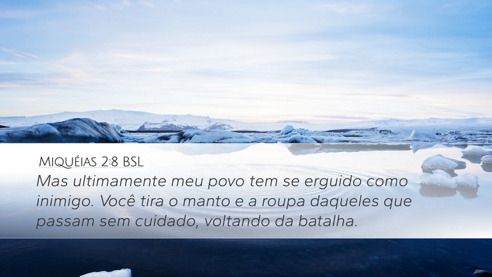 Miquéias 2:8 BSL Bible Verse Image