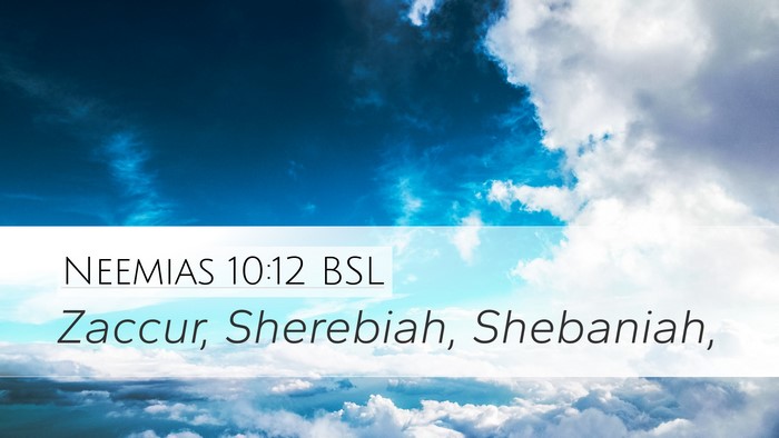 Neemias 10:12 BSL Desktop Wallpaper - Zaccur, Sherebiah, - Desktop Bible Verse Wallpaper