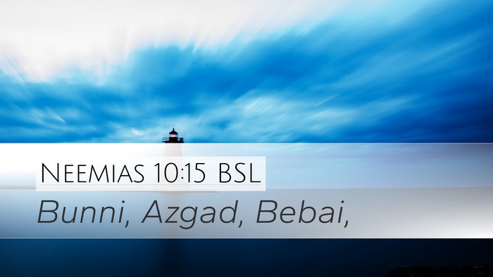 Neemias 10:15 BSL Bible Verse Image