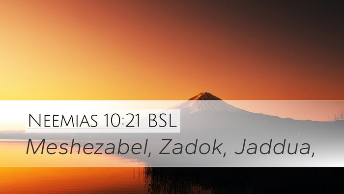 Neemias 10:21 BSL Bible Verse Image