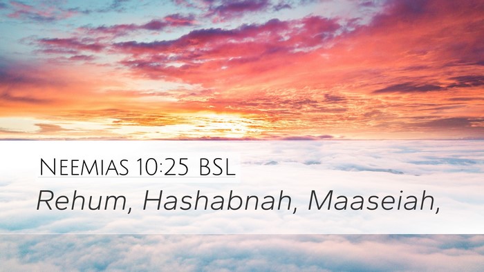 Neemias 10:25 BSL Bible Verse Image