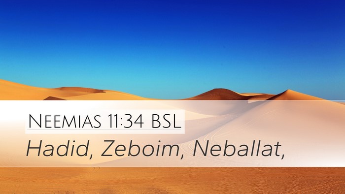 Neemias 11:34 BSL Bible Verse Image