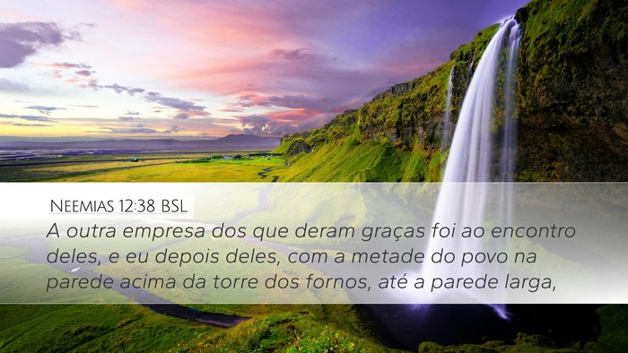 Neemias 12:38 BSL Bible Verse Image