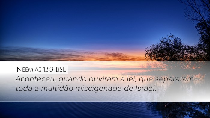 Neemias 13:3 BSL Bible Verse Image
