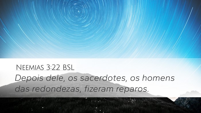 Neemias 3:22 BSL Desktop Wallpaper - Depois dele, os sacerdotes, os homens das - Desktop Bible Verse Wallpaper
