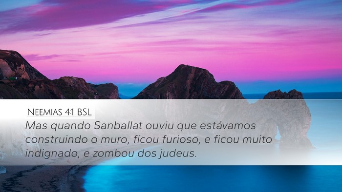 Neemias 4:1 BSL Bible Verse Image