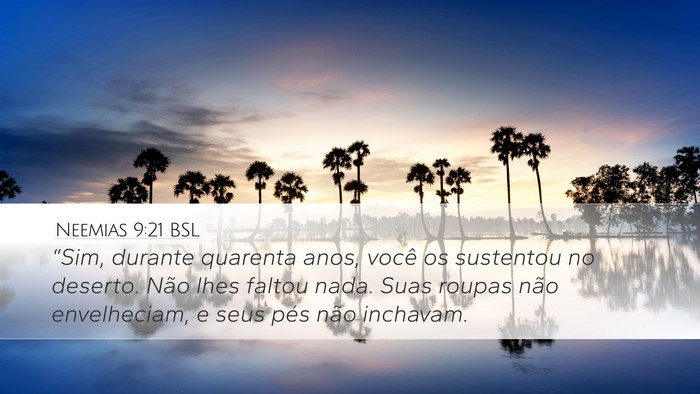 Neemias 9:21 BSL Bible Verse Image