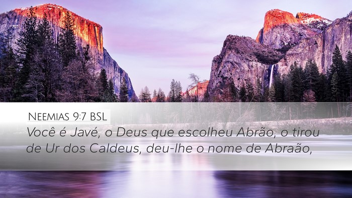 Neemias 9:7 BSL Bible Verse Image