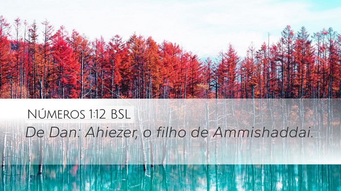 Números 1:12 BSL Bible Verse Image