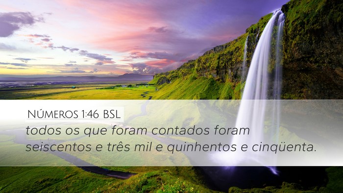 Números 1:46 BSL Bible Verse Image