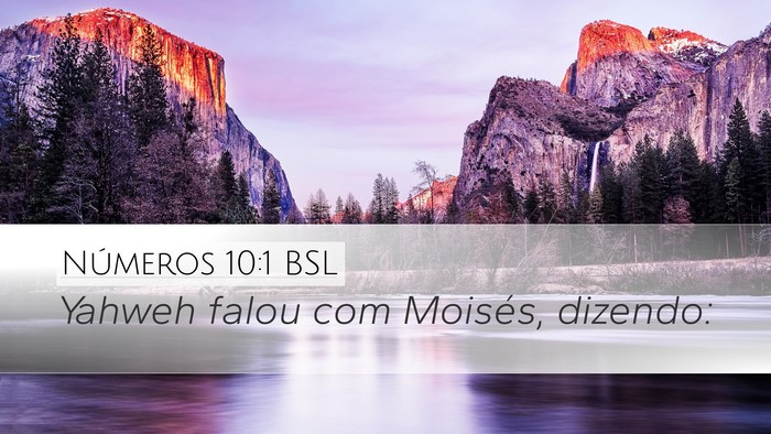 Números 10:1 BSL Bible Verse Image