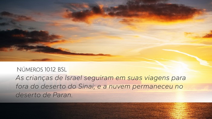 Números 10:12 BSL Bible Verse Image